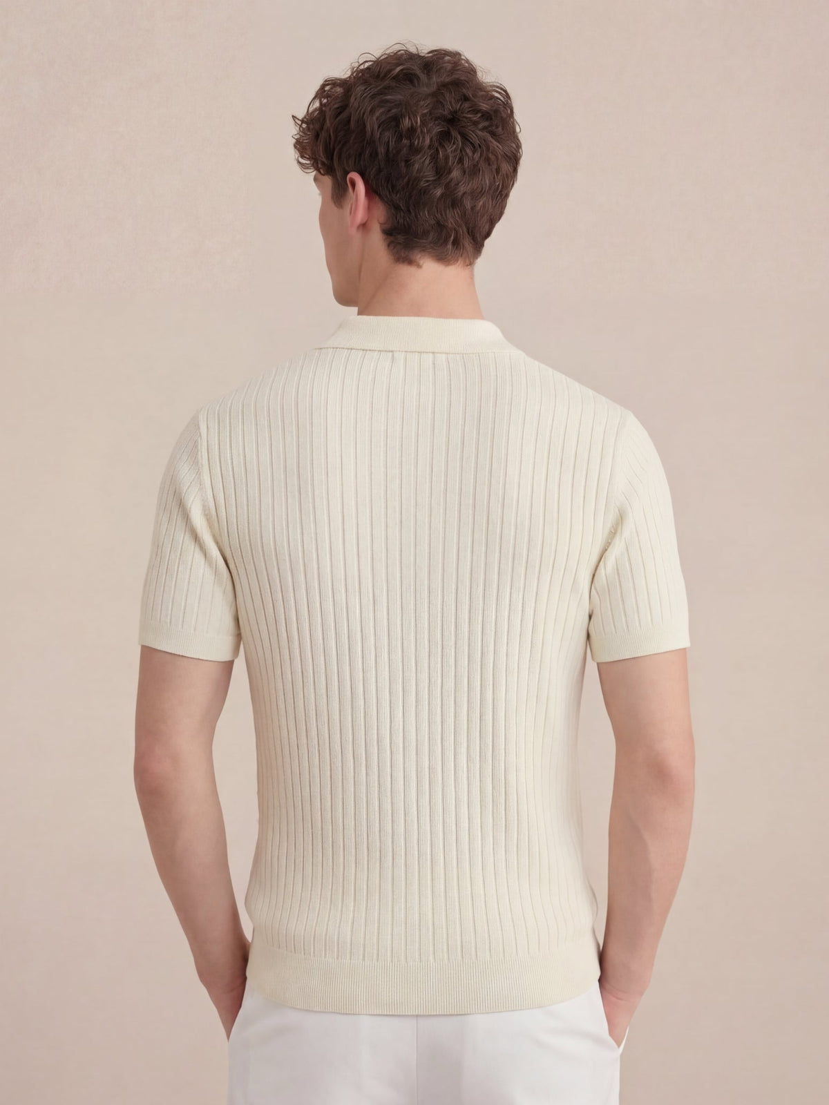 Capri Knit Polo Beige