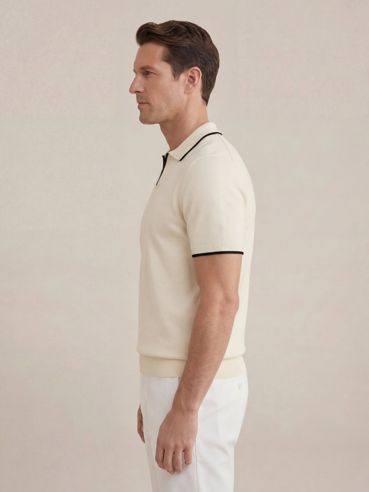 Paraggi Knit Polo Beige