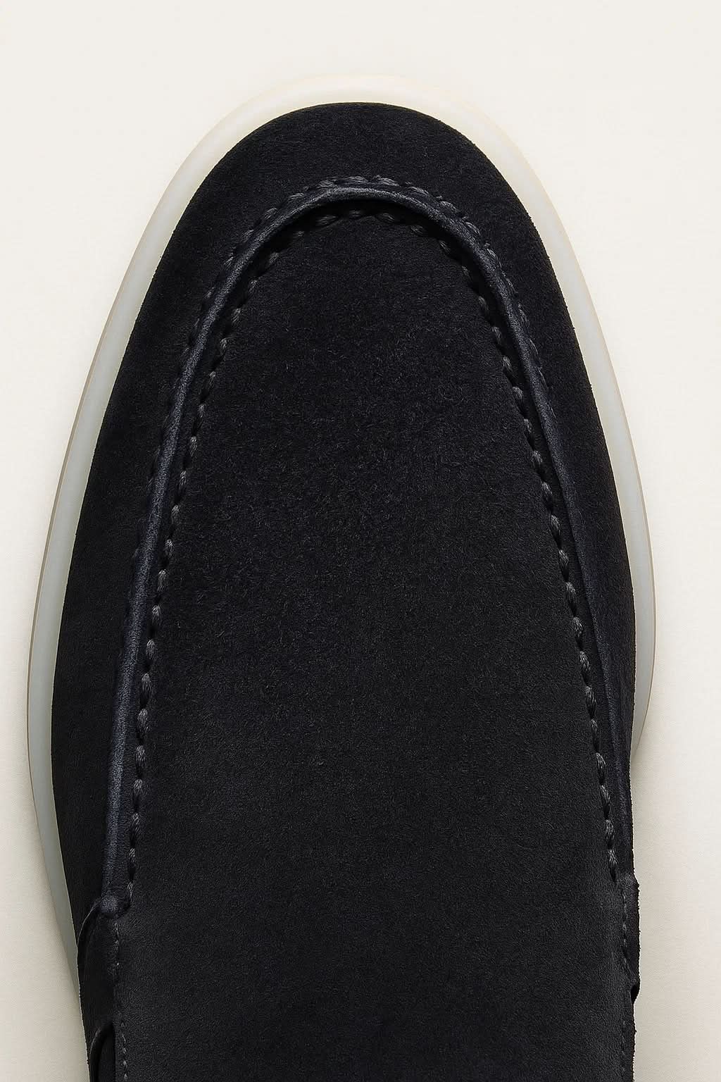Classic Suède Loafer Navy Blue