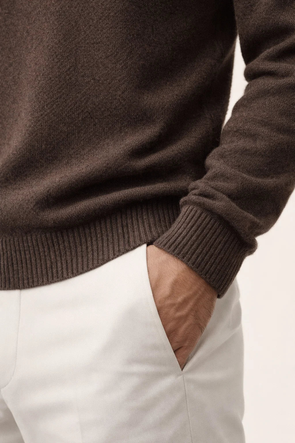 Leonard Zip Up Brown
