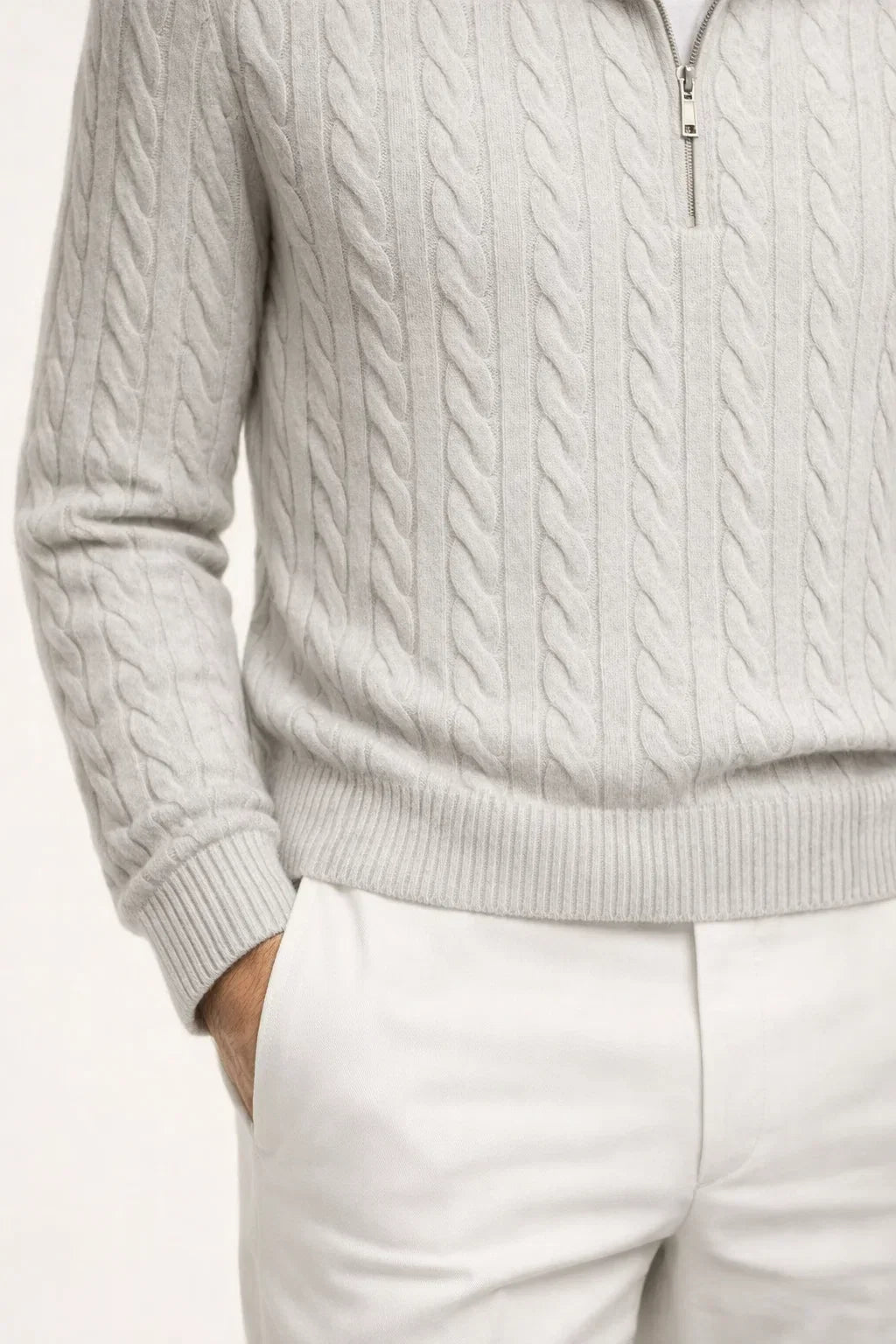 Sero Zip Knit Grey