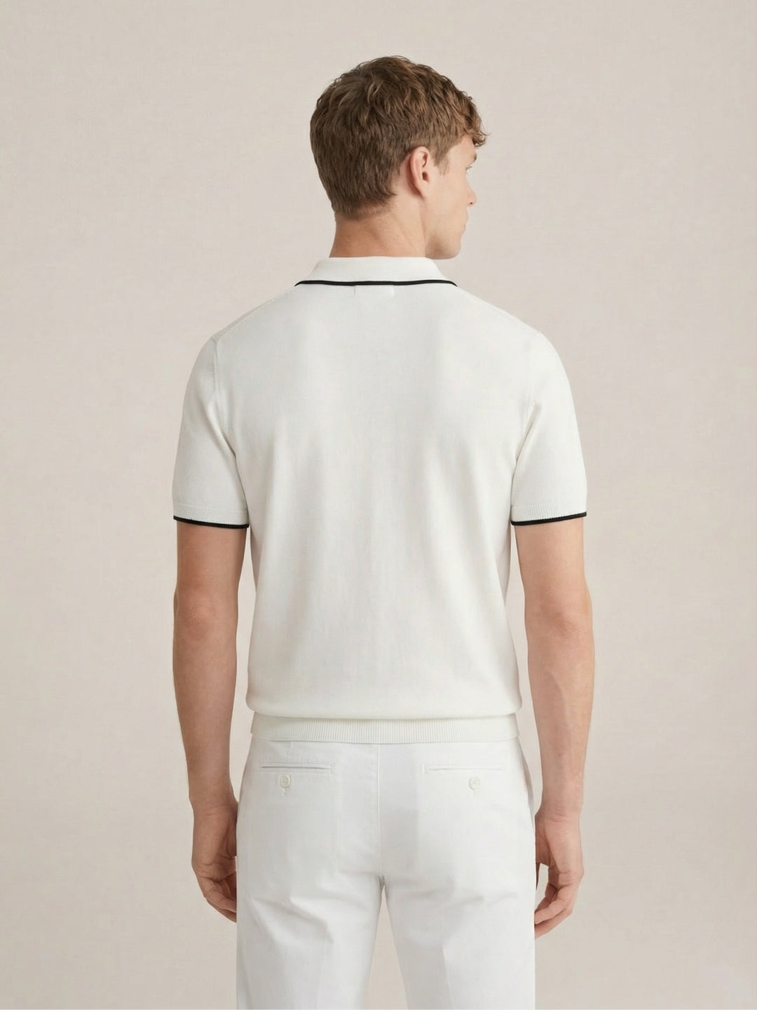 Paraggi Knit Polo White